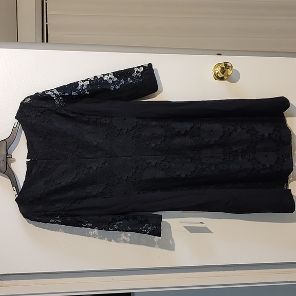 Ladies Nine West Black Lace Dress Size 6 Make An Offer - Picture 2 of 10